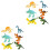 12 Pcs Simulation Dinosaur Modell Plastdjur Barnlekzeug 4