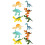 12 Pcs Simulation Dinosaur Modell Plastdjur Barnlekzeug 7