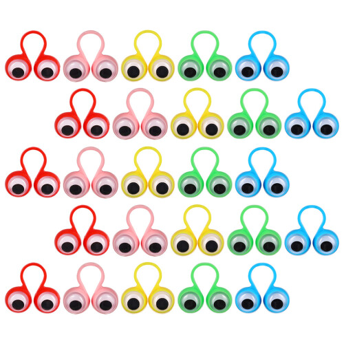 100Pcs Fingergyckligheter Ögonbollringar Fest Leksaker 1