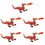5Pcs Elddrake Skrivbordsstaty Drakleksak Figur kulptur 8
