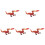 5Pcs Elddrake Skrivbordsstaty Drakleksak Figur kulptur 4