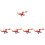 5Pcs Elddrake Skrivbordsstaty Drakleksak Figur kulptur 7