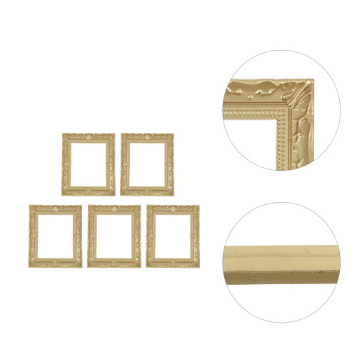 5Pcs Miniatyr Harts Vintage Målning Bildframe För Mini 2