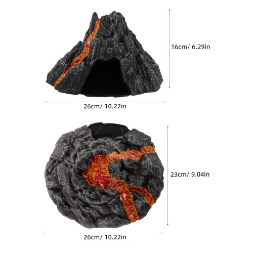 Plastvolcano Sandbord Landskapsdekoration Simulerad 2