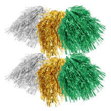 6Pcs Tinsel Peruk Foil Ljusande Festperuk Metallisk Cosplay Kvinnor