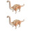 2St 3D Träpussel Dinosaurier I Naturmaterial För Barn ( ) 5