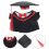 2Satser Dockkläder Graduationstil Svart Dockoutfit Hatt Och Kläder 10