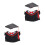 2Satser Dockkläder Graduationstil Svart Dockoutfit Hatt Och Kläder 6