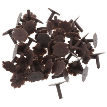 50Pcs Miniatyr Bas Diorama Tåglandskap Mini Trädfötter Ställning