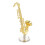 4Pcs Praktisk Miniatyr Saxofon Modell 9
