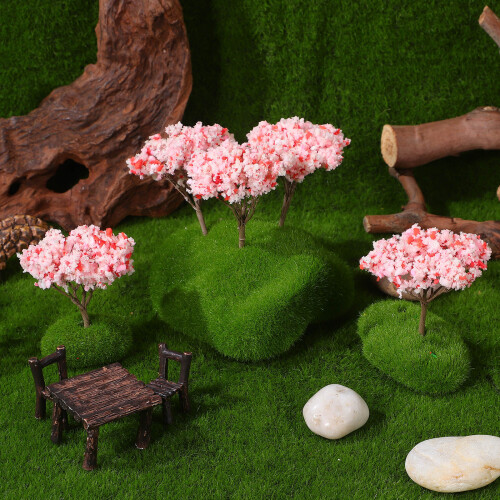12Pcs Modell Kirsbom Diorama Landskapsdesign 2