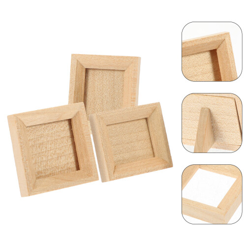 3Pcs Miniatyr Av , Bildram, Dockhus Tillbehör 2