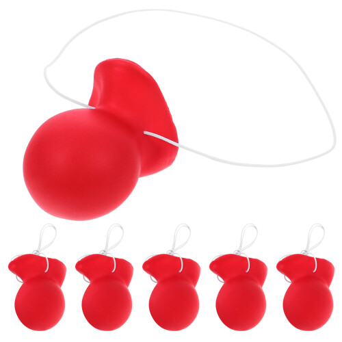 6Pcs Cosplay-Clownnäsa Prop Elastisk Klädsel-Tillbehör 1