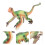 Simulerad Dinosaurie Modell Barn Leksak Ornamet 3