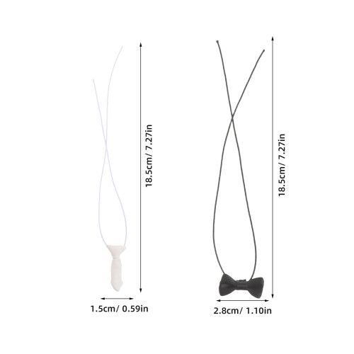 6Pcs Miniatyr Slipsar Flonror För 20Cm Fyllda Dockor 1