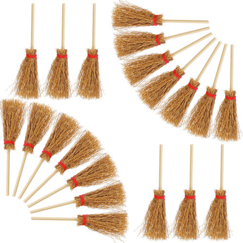 50Pcs Dockshus Besen Mini Landskaps Och Halloween