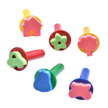 6Pcs Diy Målning Svampborste Sett För Barn