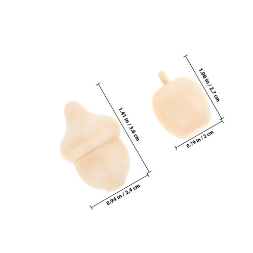20Pcs Trädekoration Oklarad Äpple Modellering Utflykt 1