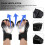 1Paio Sparring Dita in PU Rosso Con Polsino Regolabile 8
