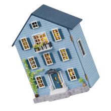 Set Djupgående Miniatyr Dockskåpsbyggsats Trämini Husmodell För Vuxna