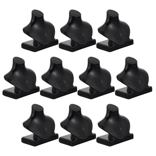 10St Svart Plast Mini Smyckeshållare Dockhus Smyckesställ 1
