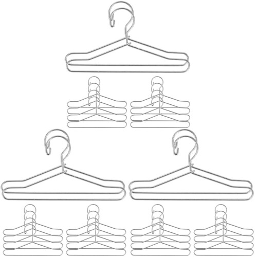 30St Mini Metall Silver För Dockkläder Och Lekhusdekoration 1