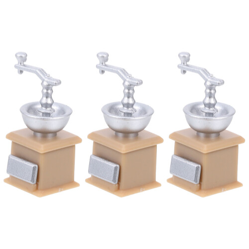 3Pcs Mini Kaffekvarn Leksak Huspynt