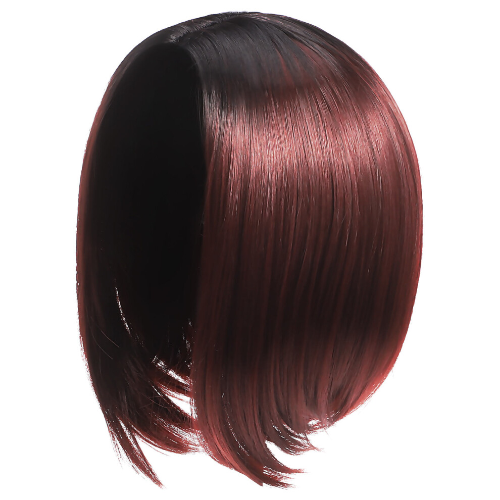Solustre Unisex Bob Wig For Women: Short Resistant Synthetic Hair