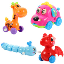4Pcs Vindupp Mekaniska Leksaker Tecknade