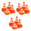42 Mini Coni Stradali In Arancioni Bambini 5