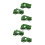 6 Pcs Small Truck Model Toy Pull Back Car For Kids 6