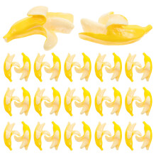 100Pcs Minibananer Av Harts För Dockskåp, , DIY, Scenmodeller