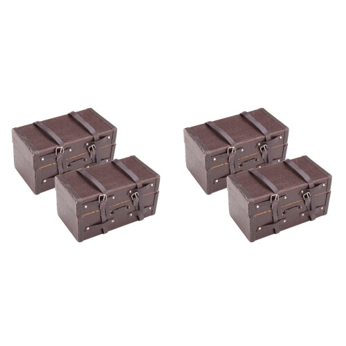4 Pcs Mini Imitation Wooden Storage Boxes For Kids 1