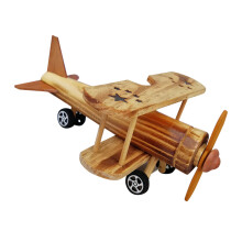 Desktop Wood Warplane Model Flygplan Decor För Hem Hotell