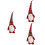 3 Stycken Julgädda Hem Ornament 6