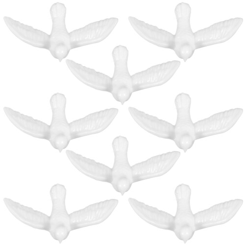 12Pcs Simulerade Leksaker Dockhus Dekorationer Miniatyrduvor