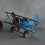 Vintage Plan Kreativ Retro Flygplan Av Inredningsmodell (Blå) 3