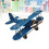 Vintage Plan Kreativ Retro Flygplan Av Inredningsmodell (Blå) 9