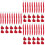60 Delar Mini Dockshattar Stickad Ylleshatt DIY 7