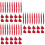60 Delar Mini Dockshattar Stickad Ylleshatt DIY 8