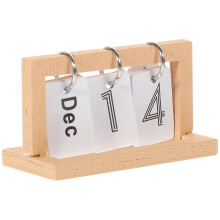 5Pcs Dockshus Vändkalender Modell Miniatyr Skrivbordskalender