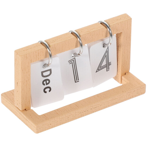5Pcs Dockshus Vändkalender Modell Miniatyr Skrivbordskalender 1