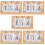 5Pcs Dockshus Vändkalender Modell Miniatyr Skrivbordskalender 10