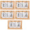 5Pcs Dockshus Vändkalender Modell Miniatyr Skrivbordskalender 9