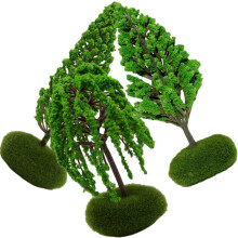 3Pcs Miniatyr Gator Modell Landskapsdesign