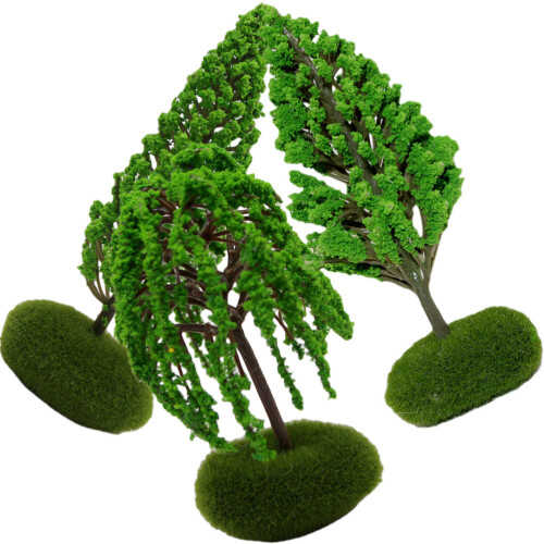 3Pcs Miniatyr Gator Modell Landskapsdesign