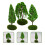 3Pcs Miniatyr Gator Modell Landskapsdesign 3