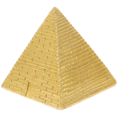 3Pcs Simulerad Egyptisk Pyramid I Resin Hantverk Mini