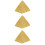 3Pcs Simulerad Egyptisk Pyramid I Resin Hantverk Mini 10