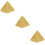 3Pcs Simulerad Egyptisk Pyramid I Resin Hantverk Mini 11